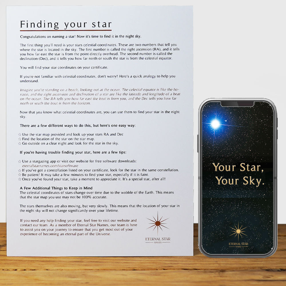 finding a star online